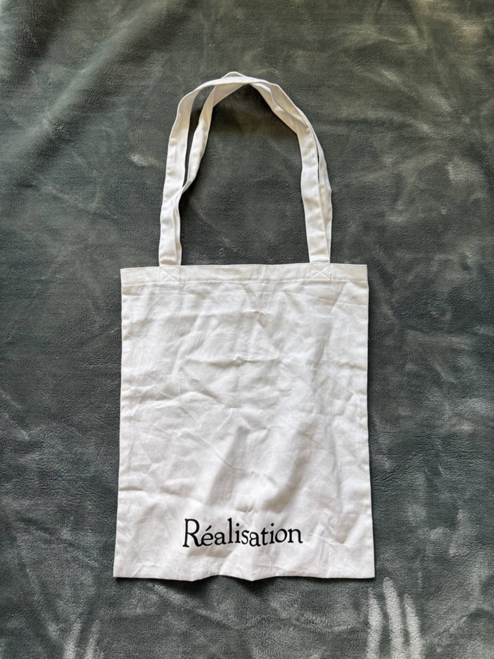Realisation Par Cream Canvas Logo Tote